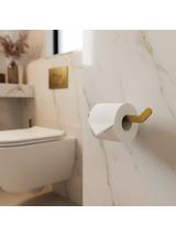 Uchwyt na papier toaletowy 109 Til Złoty Szczotkowany