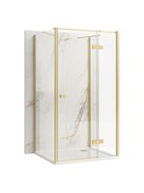 Καμπίνα Ντους Rea Atlas 120x100 Brush Gold