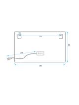 LUSTRO ŚCIENNE LED 80x60cm P10407