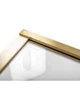 Porte de douche Rea Hugo 80 Gold Brush + profilé