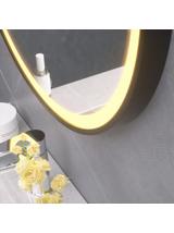 LUSTRO OKRĄGŁE LED WISZĄCE NA PASKU 70cm 104
