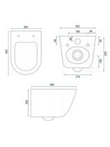Misa WC podwieszana Carlo Mini Rimless Flat Tornado Pro