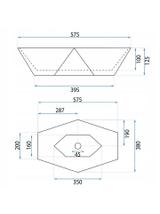 Отдельно стоящий пьедестал с умывальником BASARO EURUS