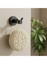 Wieszak łazienkowy Dwuramienny 5605 Leo Czarny