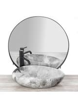 Umywalka nablatowa Rea Roxy C Stone L.GREY