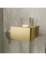 Καμπίνα Ντους Rea Atlas 100x100 Brush Gold
