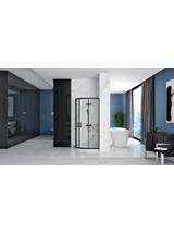 Kabina Prysznicowa REA Look Czarna Black 80x80