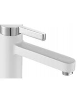 Bateria Umywalkowa REA POLO Biała Chrom Niska