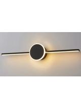 KINKIET ŁAZIENKOWY LED ROUND BLACK 40CM APP848-1W