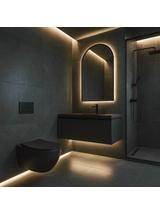 WC csésze Rea Carlo Mini Tornado NF BLACK MATT