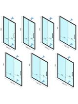 Shower enclosure REA Rapid Slide Chrome