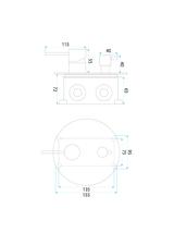 Shower system Rea Foster Brush Nickel + BOX