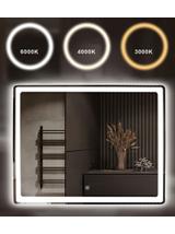 LUSTRO ŚCIENNE LED 80x60cm P10407