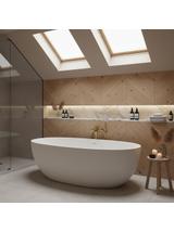 Grifo de bañera REA DROP Brush Gold