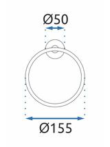 Wieszak łazienkowy RING 332915B MIST 05 Złoty Szczotkowany