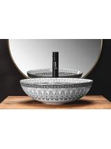 Umywalka nablatowa Rea Arte dark grey