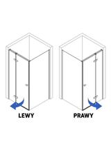 Shower enclosure Rea Atlas 120x100 Chrome