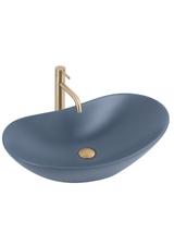 Πάγκος νιπτήρας Rea Royal Blueberry Matt: 61.5 x 35.5 x 15.5 cm