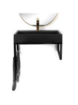 UMYWALKA KONGLOMERATOWA NABLATOWA GOYA BLACK MAT 60CM + STELAŻ
