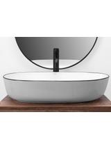 Umywalka nablatowa Rea CLEO 61 Black edge