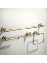 Juego de accesorios de baño GRID Brush Gold 4 piezas