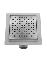 Odpływ liniowy REA DOTS STAL SZCZOTKOWANA 15x15