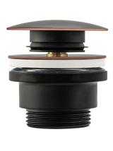 Universal click-clack βύσμα νιπτήρα Rea Black Antique