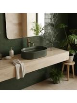 Umywalka nablatowa Rea Vanda Olive Matt