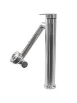 Bateria Umywalkowa REA PACO Wysoka Nikiel Szczotkowany INOX