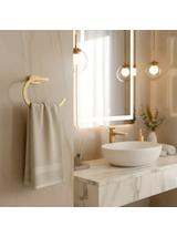 Wieszak łazienkowy RING 110 Til Złoty Szczotkowany