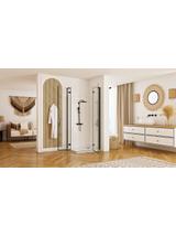 Kabina Prysznicowa REA Hugo Double Czarna 90x90