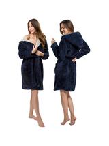 Szlafrok damski Jordan Navy Ecru L