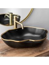 Βρύση REA LUNGO Gold Brushed High Basin Baucin