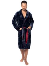 Szlafrok Męski Roger Navy Red M