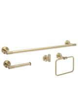 Juego de accesorios de baño GRID Brush Gold 4 piezas