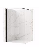 Ścianka prysznicowa Rea Flexi Transparent / Black 130