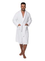 Ανδρικό μπουρνούζι King White size S/M