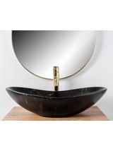 Umywalka nablatowa Rea Royal Black Marble Matt