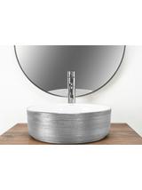 Umywalka nablatowa Rea Sami Brush Silver