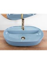 Umywalka REA Aura 61 L.Blue Shiny