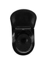 Misa WC podwieszana Rea  Carlo Mini Rimless Flat Black Gold Edge