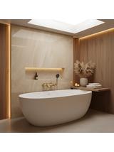 Bateria wannowa Rea Foster Złoty Szczotkowany