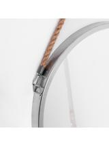 LUSTRO NA LINIE OKRĄGŁE SREBRNE  40CM KLMH-0410S-1