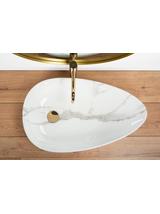 Umywalka nablatowa Rea Greta 65 Bianco Shiny