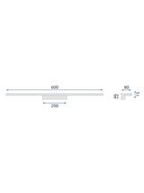 Kinkiet LED Gold 60cm APP837-1W