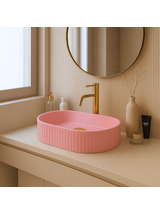 Umywalka nablatowa Rea Vanda Bubble Gum Matt