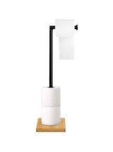 Stojak na papier bambusowy czarny P70505