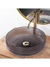 Umywalka nablatowa Rea Cristal Grey 39