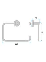 Wieszak łazienkowy 5610 Leo Złoty