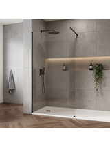 Ścianka prysznicowa Rea Flexi Transparent / Black 120